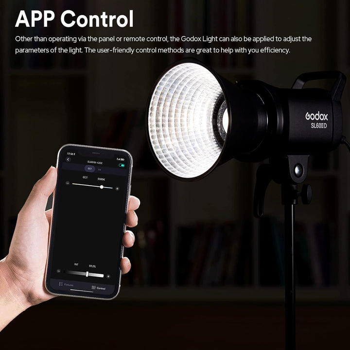 Godox SL60IID SL60II-D LED Video Lichter, 5600±200K, Upgraded CRI 96+, TLCI 97+, eingebaute 8 FX Eff