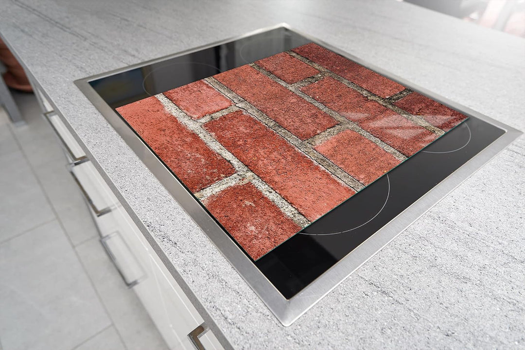 DarHaus Herdabdeckplatte einteilig 45x52 cm Ceranfeld Abdeckung Glas Spritzschutz Abdeckplatte Glasp