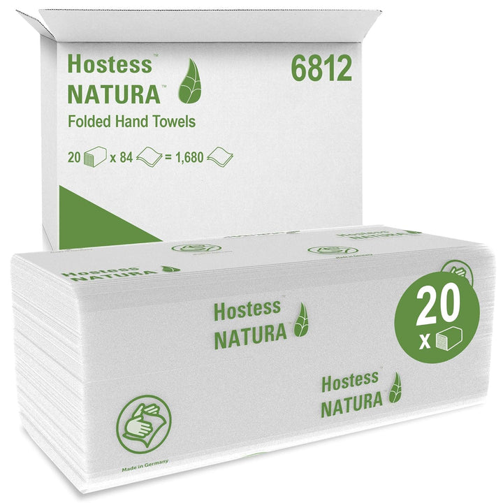 Scott Natura Handtücher - C-Falzung/Weiss/gross / 20 Päckchen x 84 Tücher, 1er Pack (1 x 20 Stück) 1