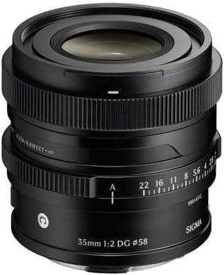SIGMA Objectif 35mm f/2 DG Noir Contemporary kompatibel mit Sony E