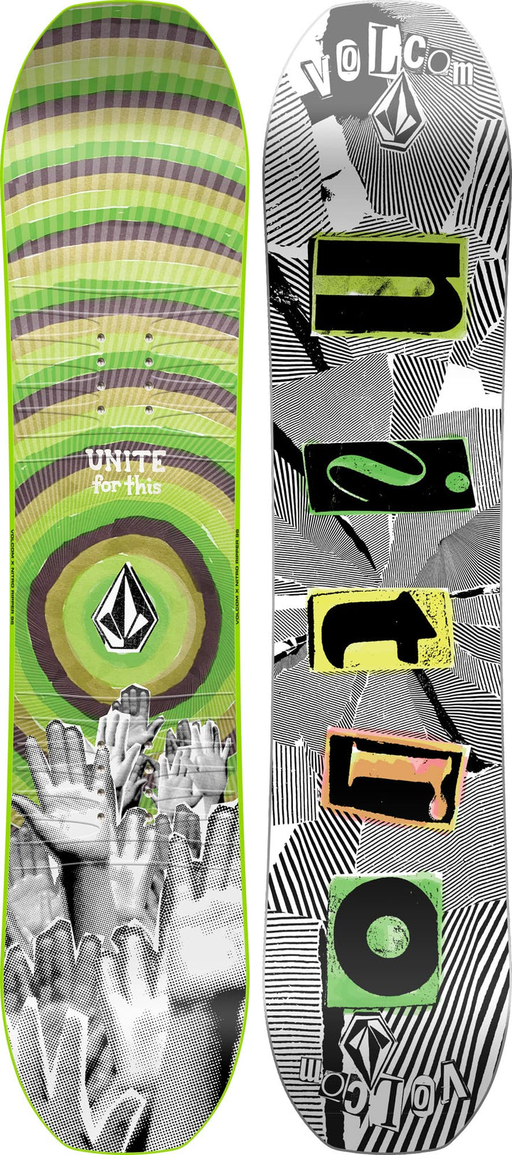 Nitro Jungen Snowboards Ripper Kids Xvolcom 23 All Mountain Freestyle Twin Board 096 Multicolour, 09