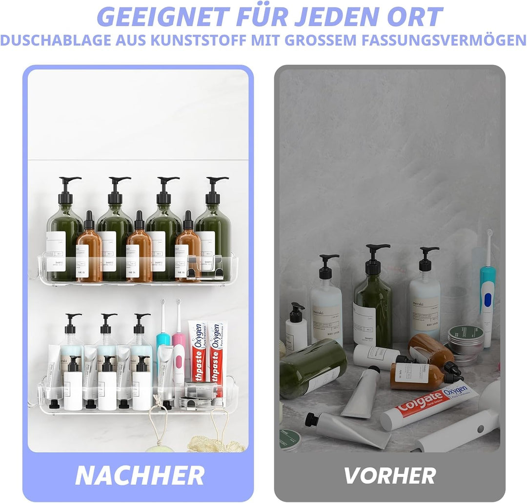 rigors Duschablage ohne Bohren, badezimmer waschbecken toilettenregal no-punch aufbewahrungsbox wand