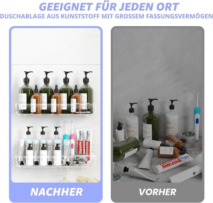 rigors Duschablage ohne Bohren, badezimmer waschbecken toilettenregal no-punch aufbewahrungsbox wand