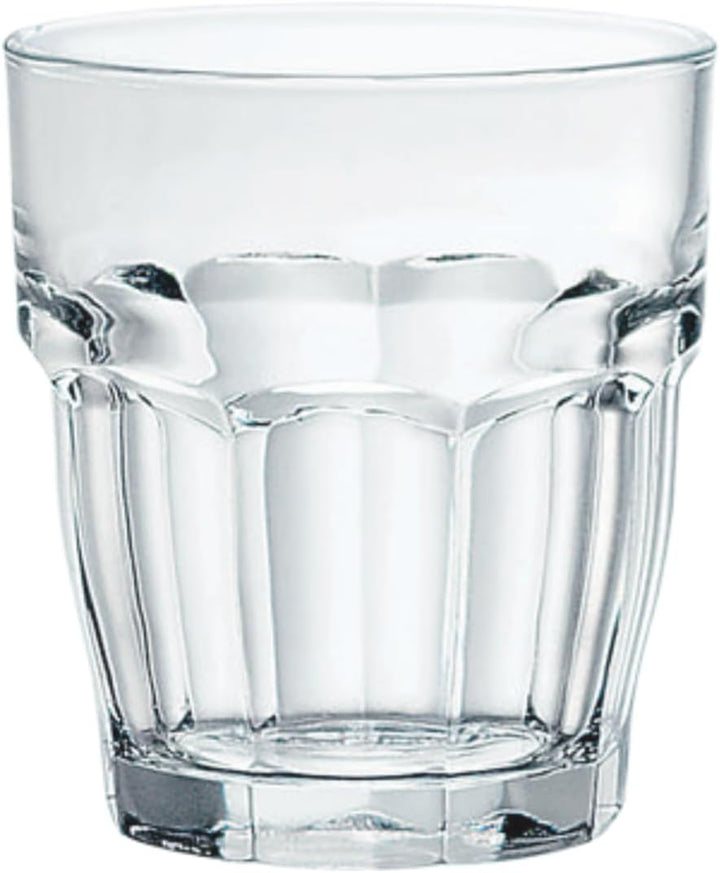 Bormioli Rocco Rock Bar Stapelbare Rocks Gläser, 6 Stück Glas für Eiswürfel, Glas für Eiswürfel