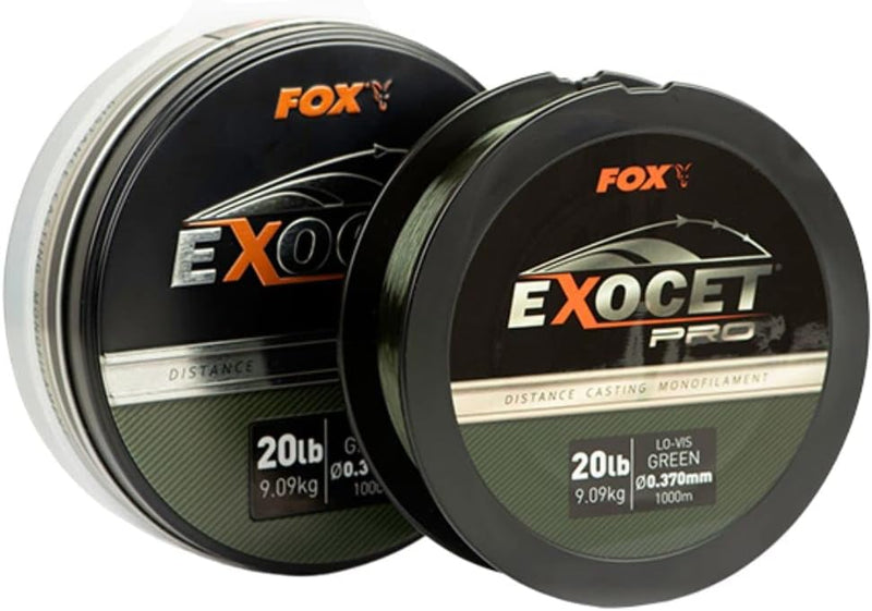 Fox New Exocet Pro Monofilament Carp Fishing Line 1000m 4,5 kg, 4,5 kg