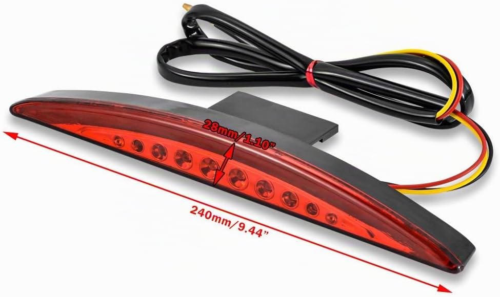 NATGIC Motorrad-Rücklicht, Kotflügelspitze, LED-Bremslauflicht für H-arley Breakout EFI FXSB CVO 201