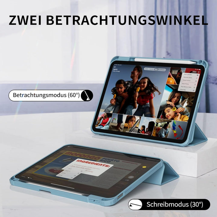 Hülle für iPad 10. Generation 2022 10,9 Zoll/iPad 11 (A16) 2025 Schutzhülle mit Stifthalter, Stossfe