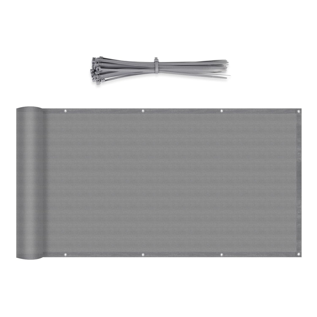 Sekey Balkon Sichtschutz Balkonabdeckung HDPE 220 g/m², 75x600cm, Leicht Transparent Wind- und UV-Sc