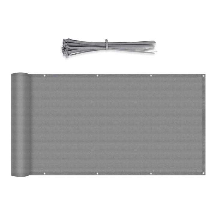 Sekey Balkon Sichtschutz Balkonabdeckung HDPE 220 g/m², 75x600cm, Leicht Transparent Wind- und UV-Sc
