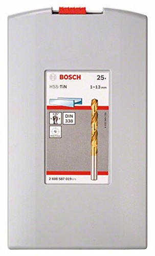 Bosch Professional 25tlg. Metallbohrer-Set HSS-TiN ProBox Durchmesser: 1.0 - 13.0, Durchmesser: 1.0