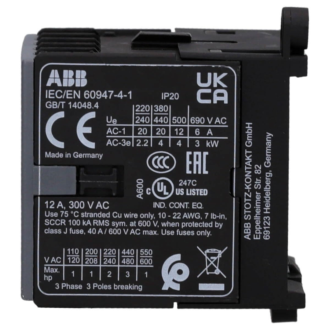 abb-entrelec B6 – minicontactor -3001 230 – 240 V AC Schraube