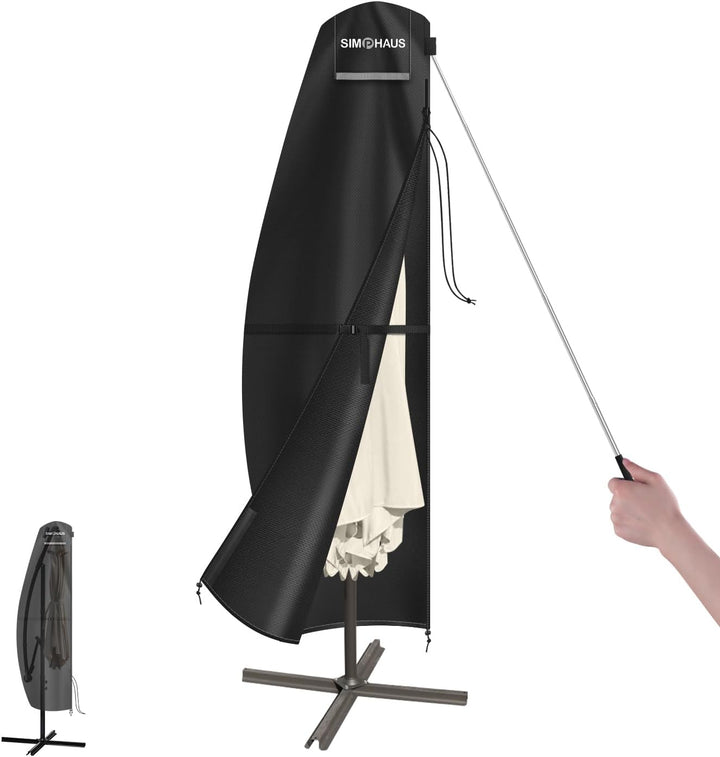 SIMPHAUS Schutzhülle Sonnenschirm Abdeckung Ampelschirm Schutzhülle Wasserdicht Oxford Fabric 420D S