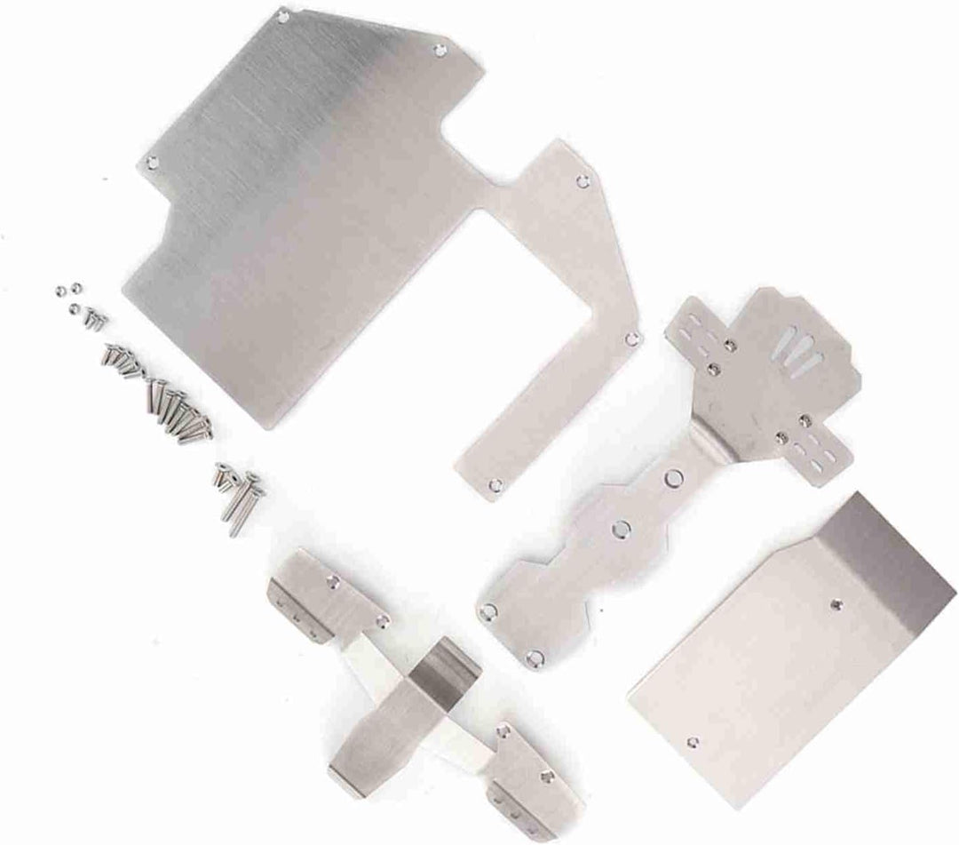 Udr Traxxas Udr Teile 304 Edelstahl Edelstahl Body Armor Front Chassis Heckschutz Set für Traxxas 1
