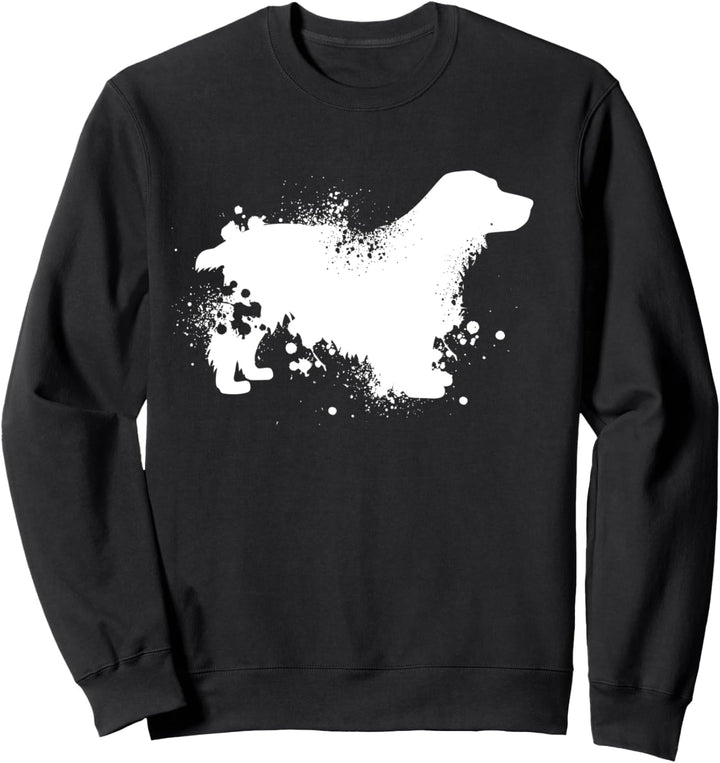 Englischer Cocker Spaniel | Hund Silhouette | Cocker Spaniel Sweatshirt