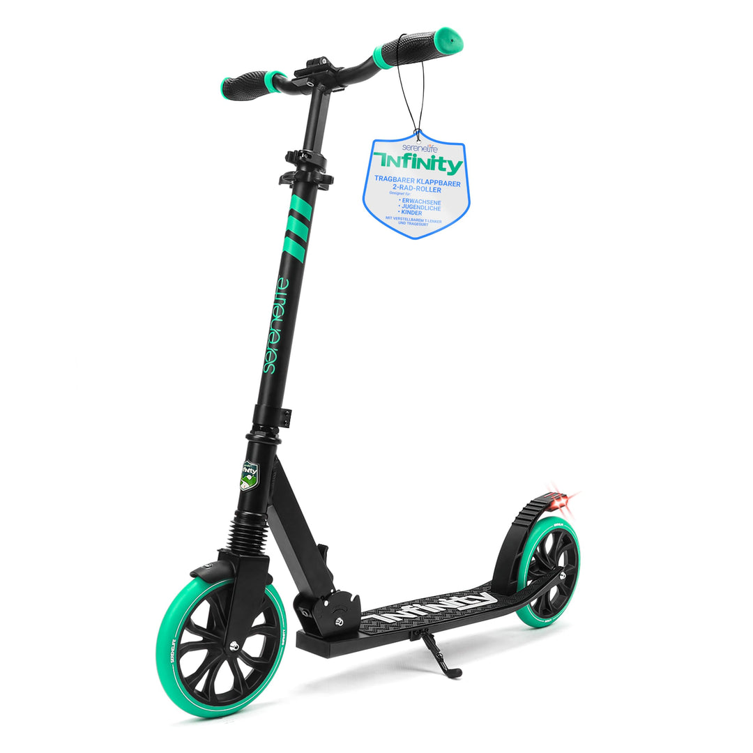 SereneLife Roller für Kinder & Erwachsene, Unisex-Tretroller, Cityroller, klappbar & höhenverstellba