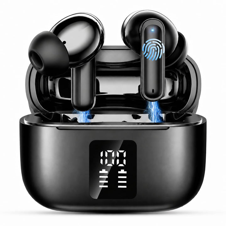 IKT Bluetooth Kopfhörer Kabellos mit ANC &amp; 4 ENC Mics Noise Cancelling 40dB | Bluetooth Kopfhörer Sp