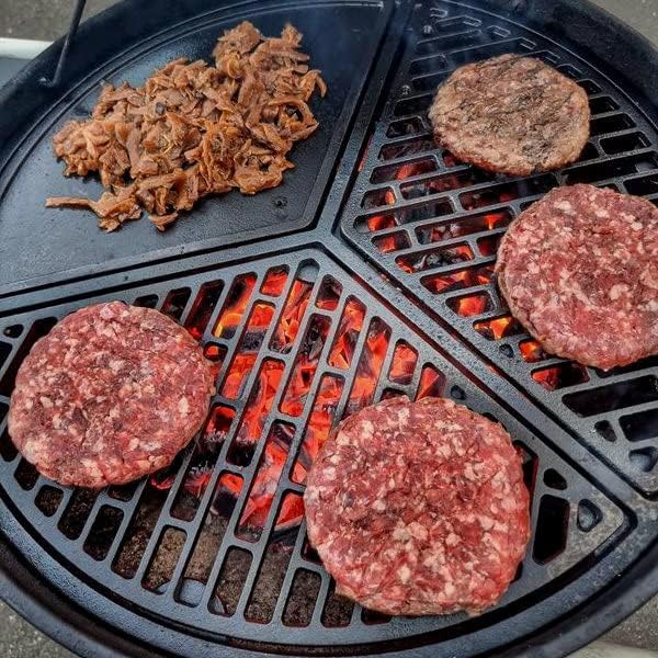 BBQ-Toro Gusseisen Plancha Set mit Grillrost und Grillplatte | Ø 54,5 cm - preseasoned | Gusseisen G