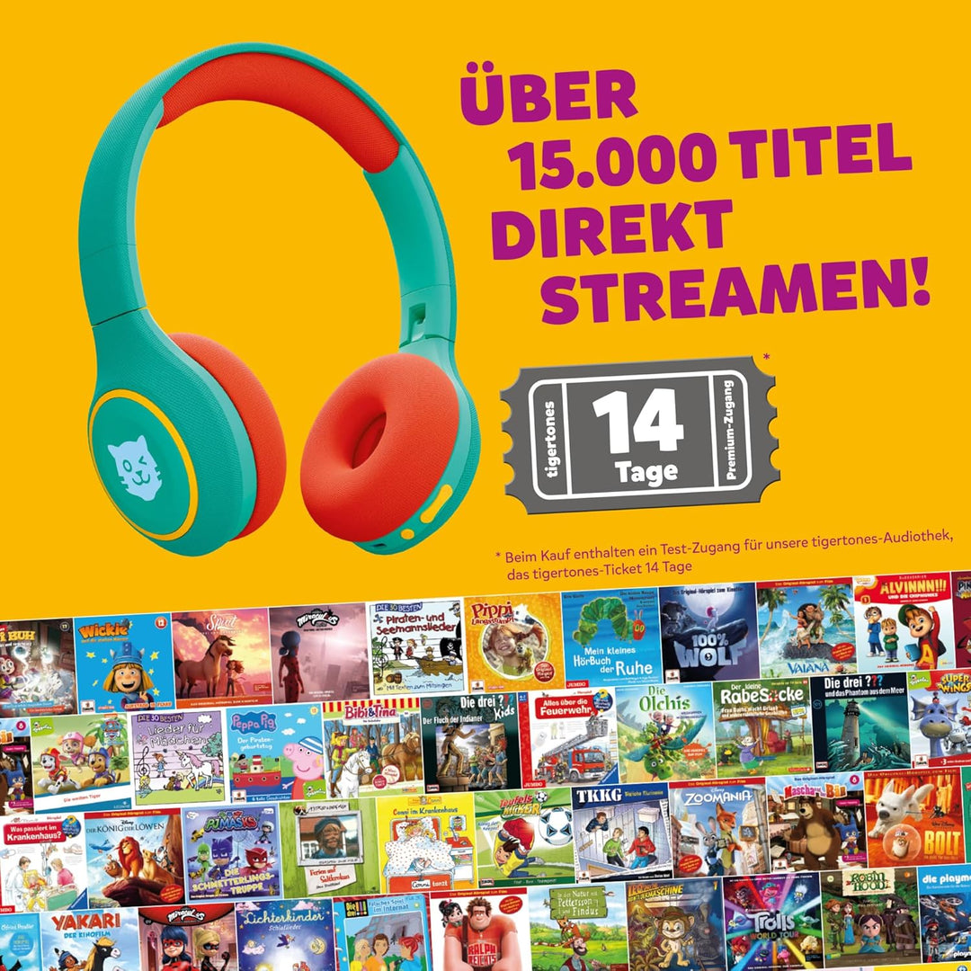 tigerbuddies Bluetooth Kinderkopfhörer | grün, grün
