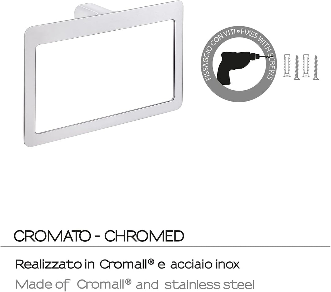 Gedy Handtuchhalter pi701300100 Zurröse G. Pirenei chrom