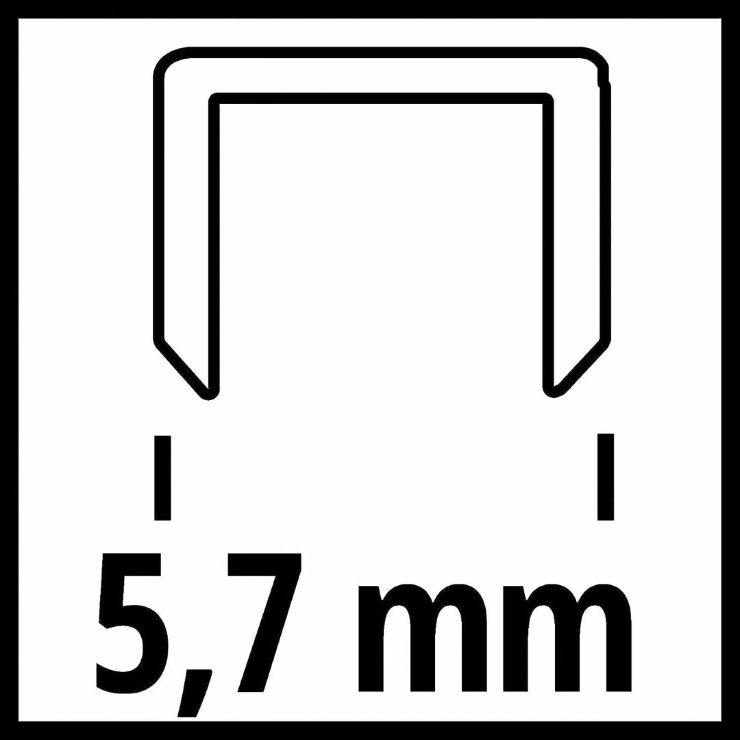 Original Einhell Klammern 19 mm (Nagler/Tacker-Zubehör, 3.000 Stk, 5,7 x 19 mm, passend für Einhell