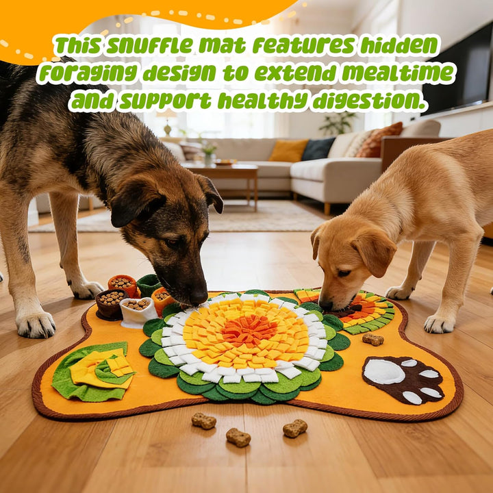 Schnüffelteppich Hund Universal, Waschbar Trainingsmatte Fütterteppich, Hautfreundlich Schnüffeltepp