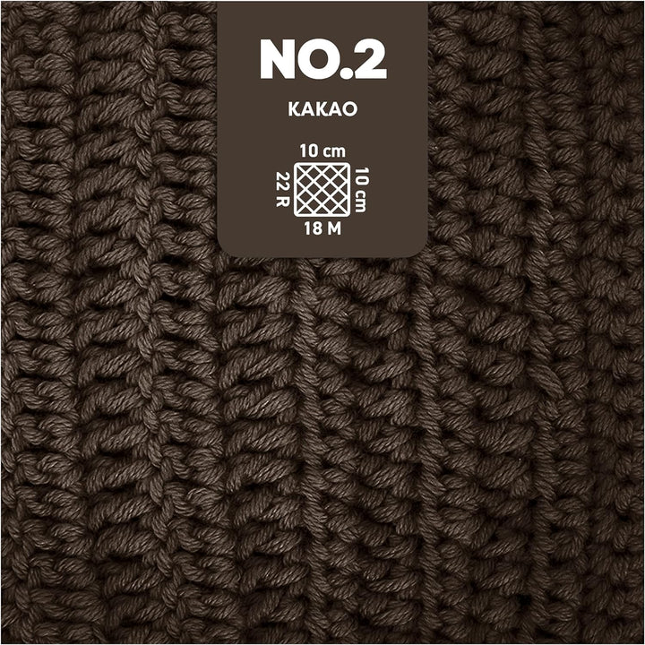 myboshi No.2 inkl. Label, Baumwolle zum Häkeln, Baby Wolle, vegane Wolle zum Stricken, Wolle 60 Grad