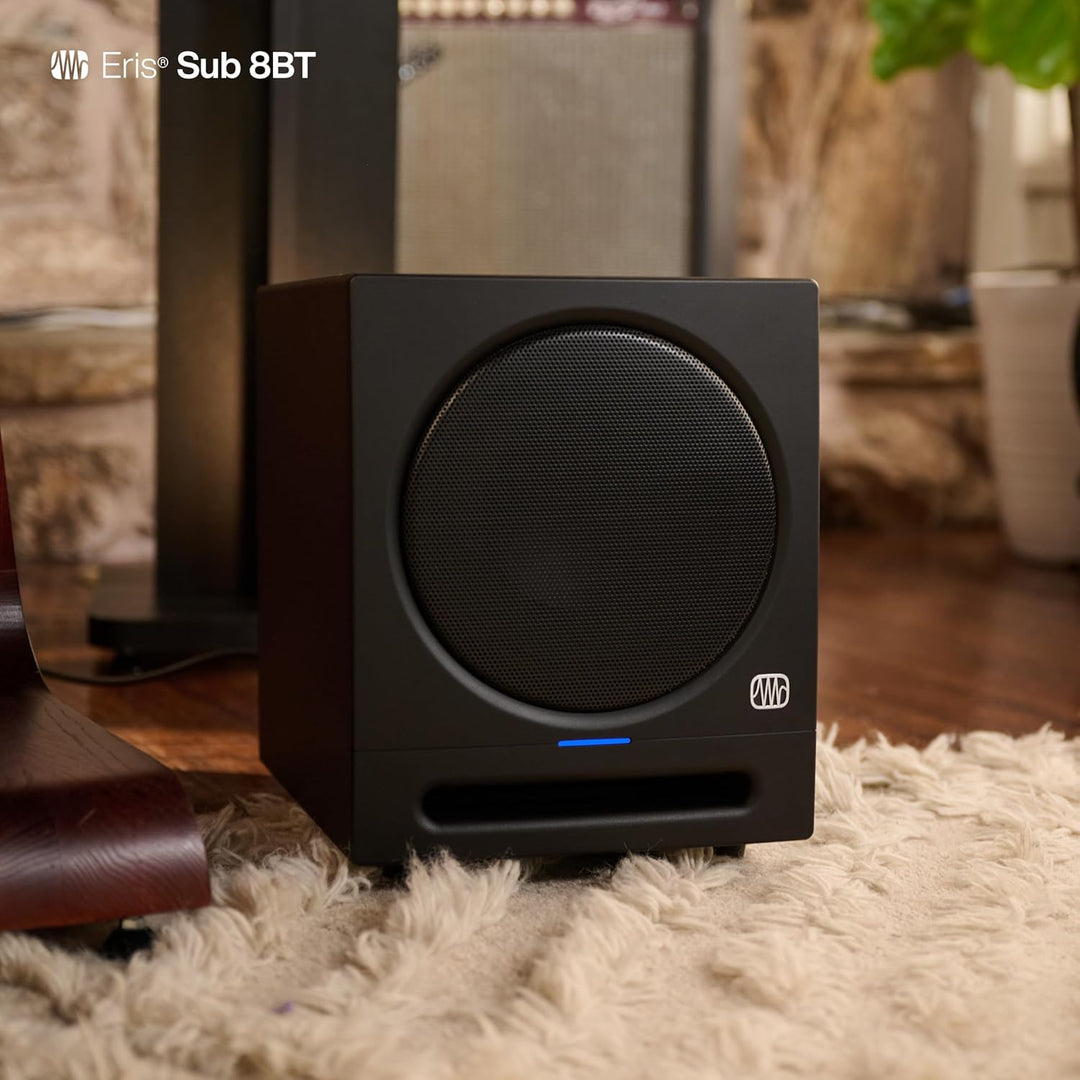 PreSonus Eris Sub 8BT – Aktiver 8" Studio-Subwoofer mit Bluetooth für Multimedia, Gaming und Musikpr