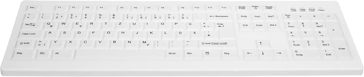 CHERRY AK-C8100 Desinfizierbare Hygienetastatur mit Nummernblock weiss