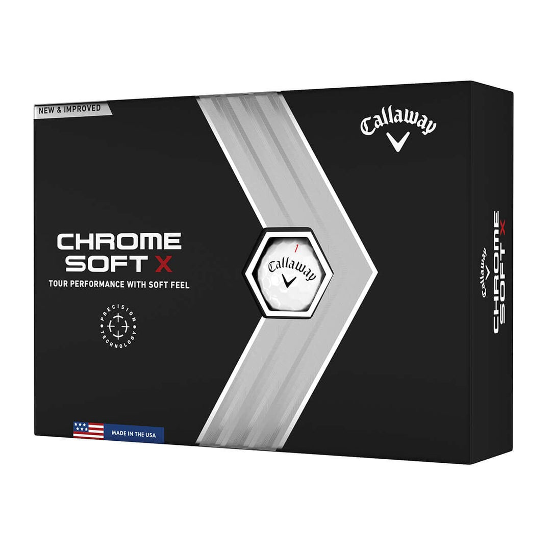 Callaway Golf 2022 Chrome Soft X Golfbälle Weiss Weiss, Weiss Weiss