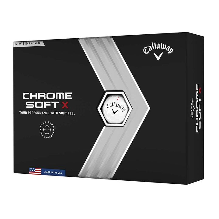 Callaway Golf 2022 Chrome Soft X Golfbälle Weiss Weiss, Weiss Weiss