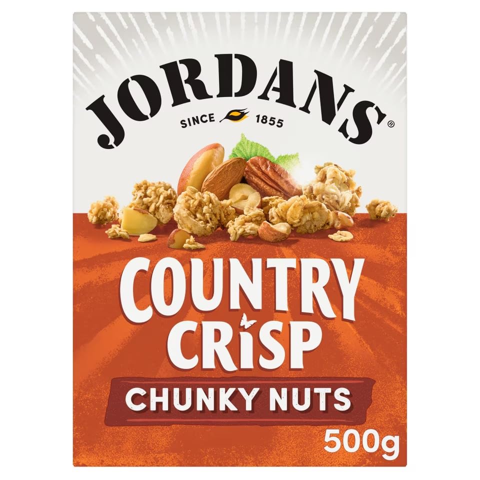 Jordans Land Crisp mit Chunky Nuts (500g) - Packung mit 2