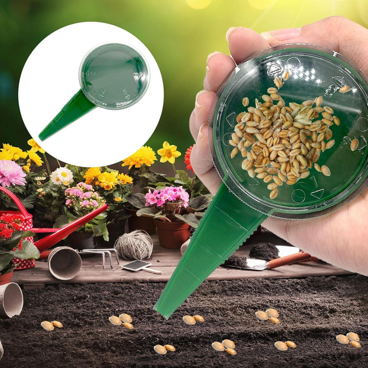 6 Stück Pflanzstreuer, Sämaschine Gartengerät, Samen Dispenser, handgehaltener Gartenpflanzer, für K