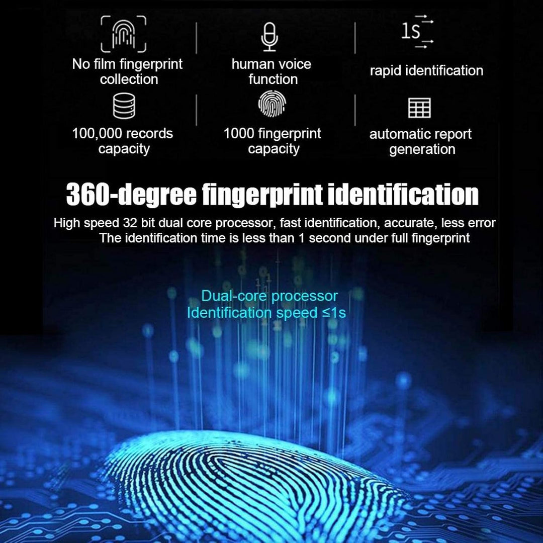 Fingerabdruck-Anwesenheitsgerät, 2,4-Zoll-Display, biometrisches Zeiterfassungsgerät, Mitarbeiter-Ch