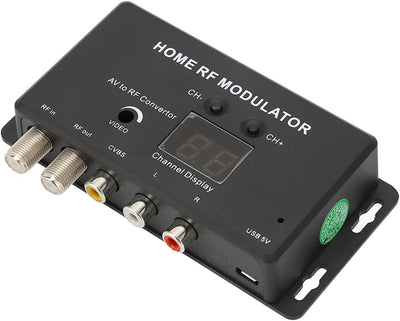 UHF Modulator, AV zu RF Konverter, PAL/NTSC Optional, mit Einstellbare Ausgangspegel und Wählbare Au
