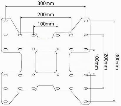 Drall VESA Adapter Adapterplatte - für LED LCD Plasma Curved OLED Fernseher Halterung - Erweiterung