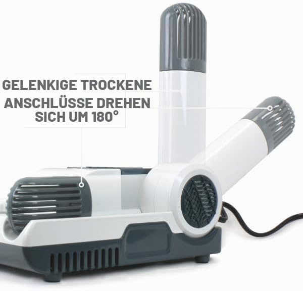 MaxxDry Heavy Duty SP - Stiefel-, Schuh- und Handschuh-Trockner mit verstellbaren Röhren und Timer,