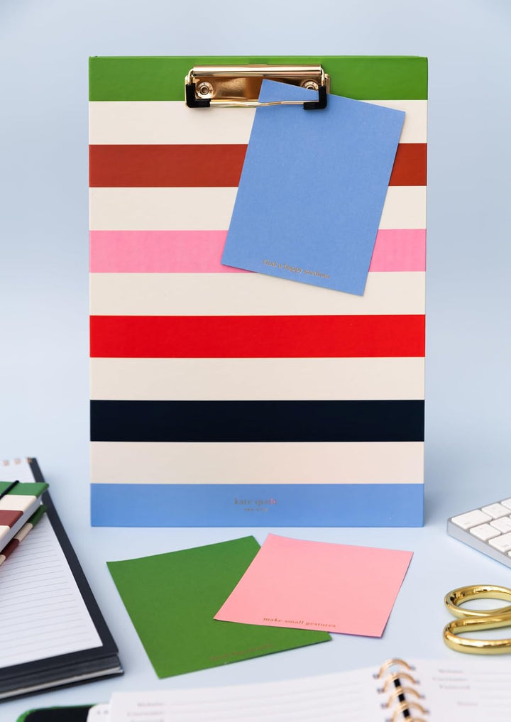 Kate Spade New York Klemmbrett-Folio mit niedrigem Profil-Clip, professionelles Padfolio inklusive l
