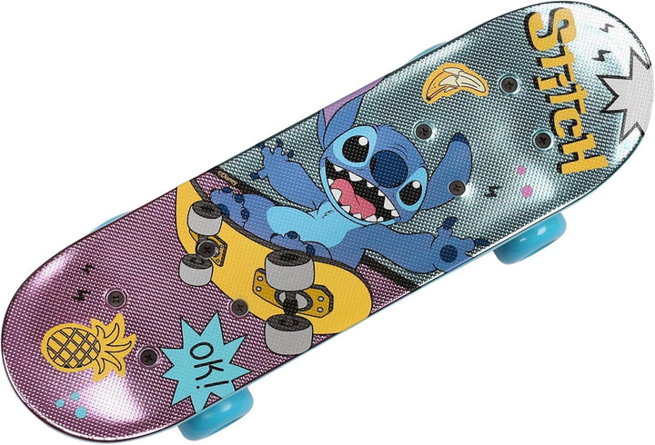 Paw Patrol Chase Holz Skateboard für Jungen 61cm, rutschfestes Brett 20-50kg Stitch, Stitch