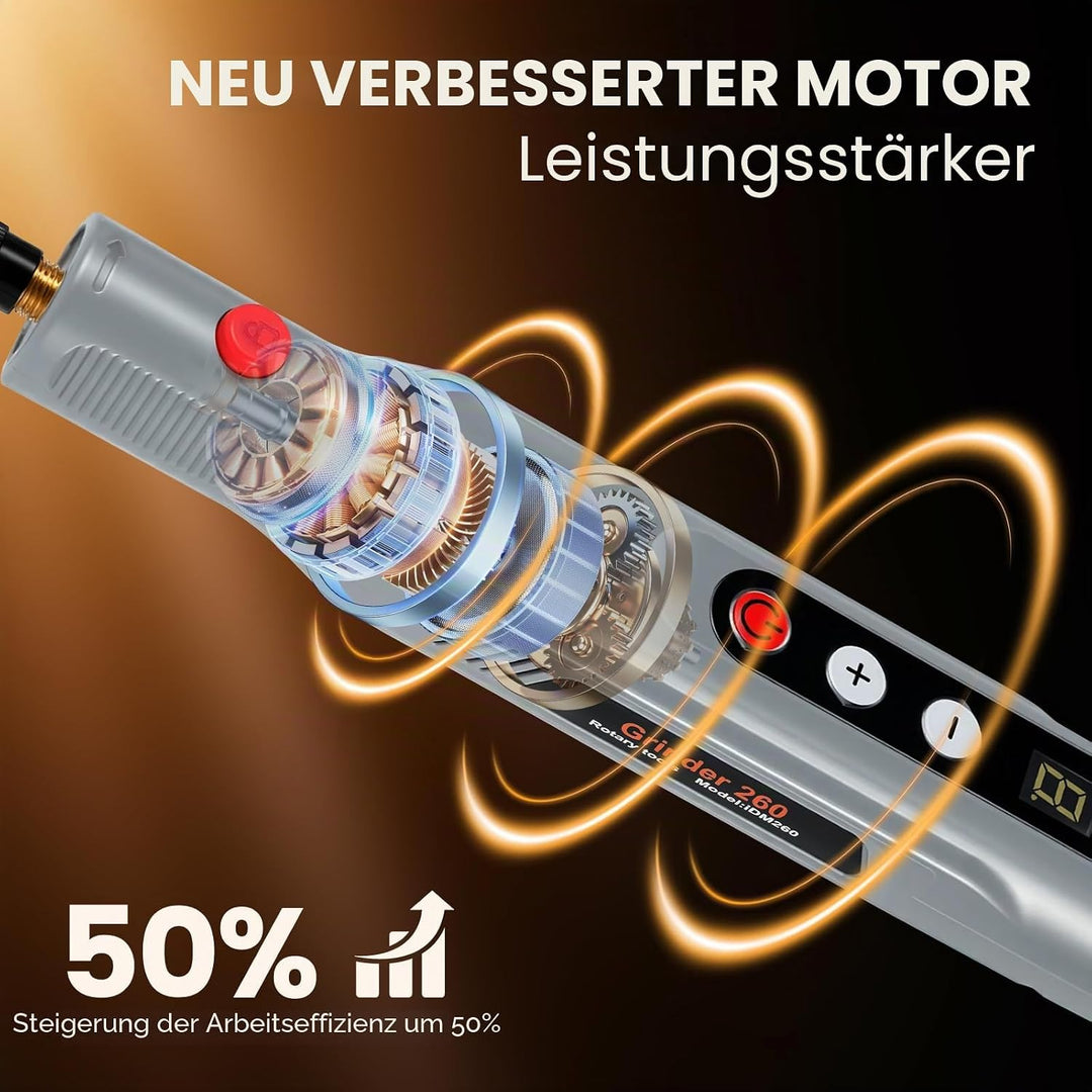 Multifunktionswerkzeug Akku Gravierstift Kabellos Gravur Werkzeug Kit, Mini-Rotationswerkzeug Tragba