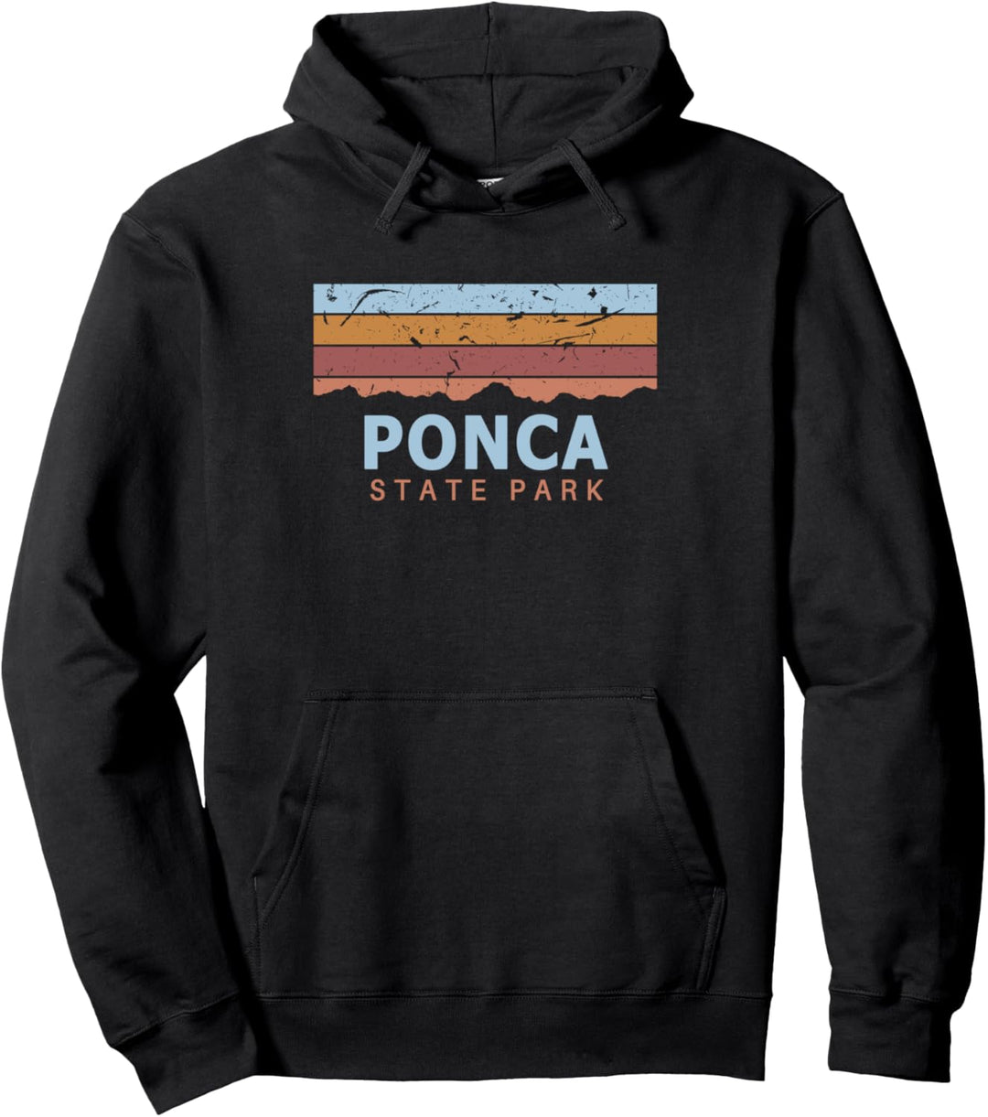 Ponca State Park Nebraska Retro Cool Pullover Hoodie