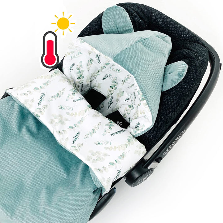 Baby Fusssack für Babyschale leicht dünn ganzjährig Übergang Frühling, Babyfusssack Übergang Frühlin