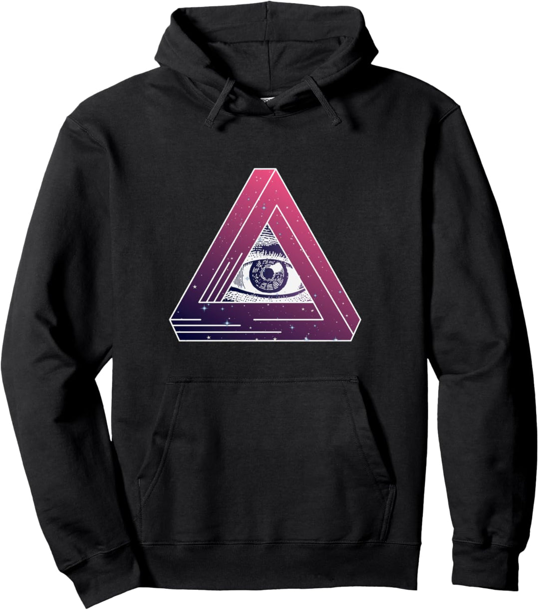 Runder Kreis für Freimaurer, Motiv: Illuminati Pullover Hoodie