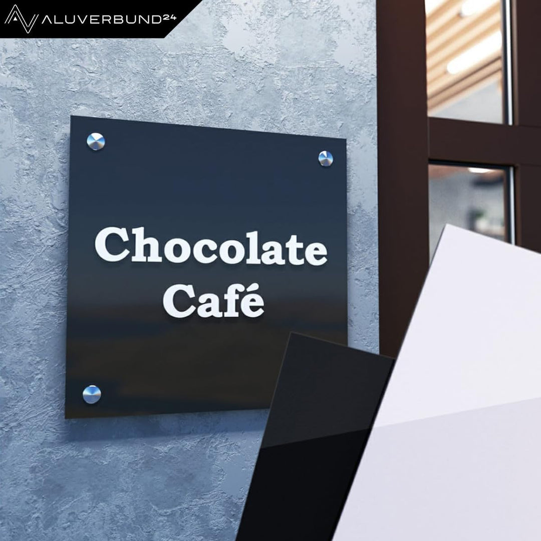 Aluverbund 24 Aluverbundplatte, Aluminium Platte, 3mm dick, Grau/RAL7042, 50x70cm 50x70cm Grau Ral70