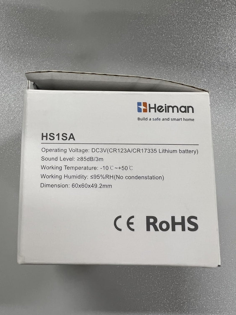 HEIMAN Mini Rauchmelder Feuermelder mit 10 Jahren Batterielaufzeit Brandmelder,TÜV und EN14604 Zerti