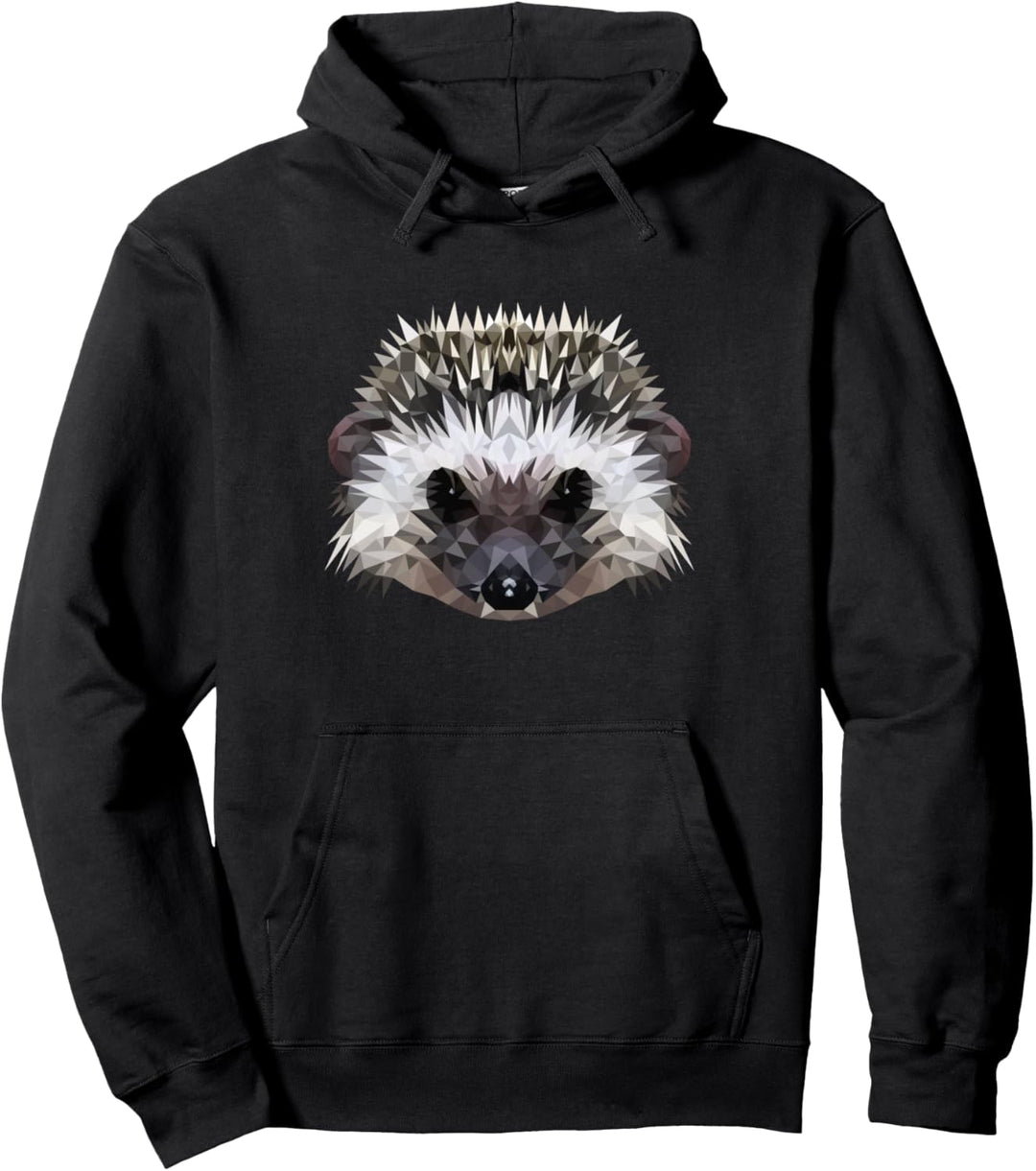 Igel - niedliches Stacheltier - Hedgehog im Polygonstyle Pullover Hoodie