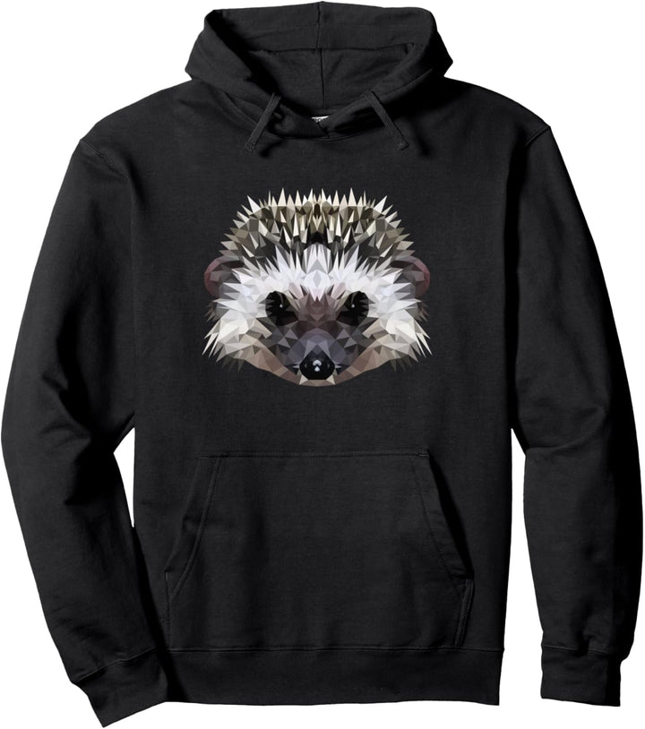 Igel - niedliches Stacheltier - Hedgehog im Polygonstyle Pullover Hoodie