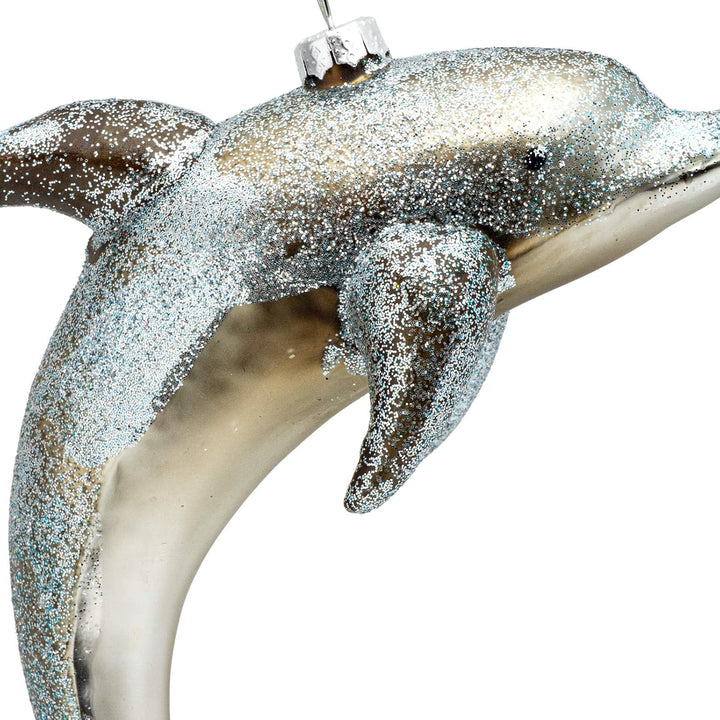 SIKORA Delphin besondere Weihnachtskugel Glas Christbaumschmuck Deko Figur Weihnachten Anhänger Orna