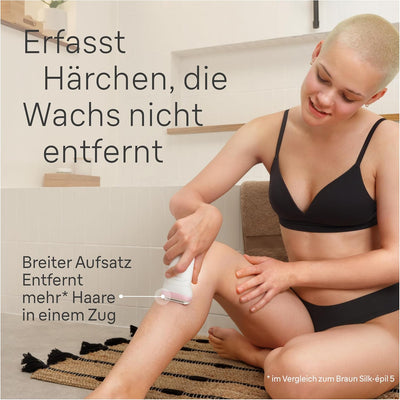 Braun Silk-épil 7, Epilierer Damen / Haarentferner für langanhaltende Haarentfernung, 7-030, Weiss/F