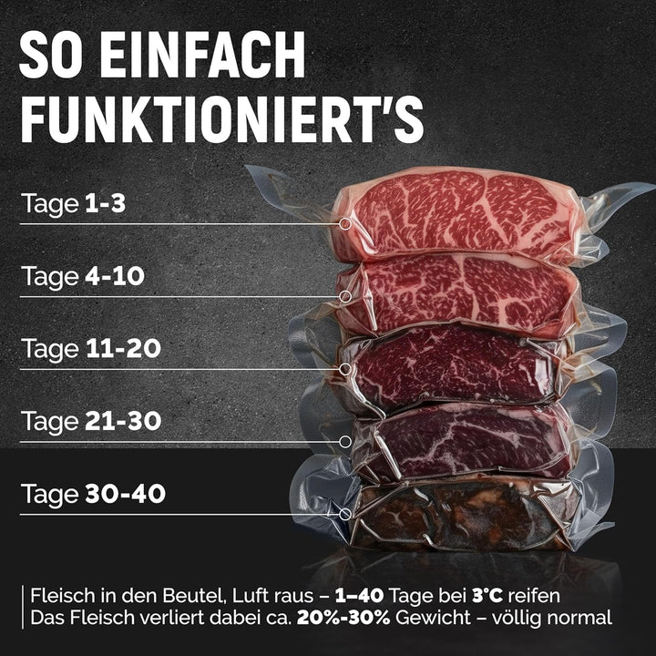 Reifebeutel Dry Aged Beef 3 Meter Rolle