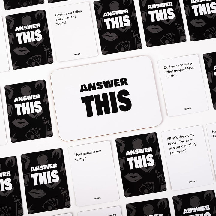 Answer This - Black - English - How Well Do You Really Know Your Friends? - Hilarious Party Card Gam